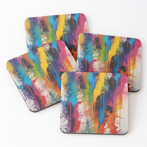 Item preview, Artistic colorful splash spectrum artwork print design  designed and sold by Anshu3813.