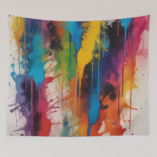 Item preview, Artistic colorful splash spectrum artwork print design  designed and sold by Anshu3813.