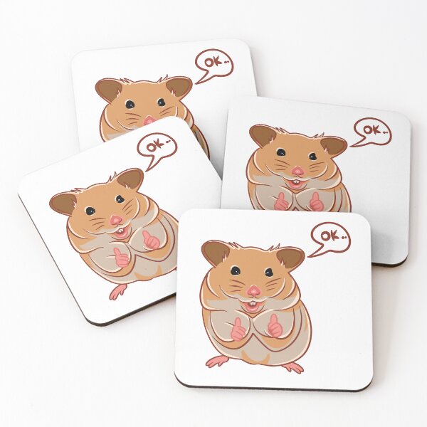 Item preview, Cute Syrian hamster say ok meme designed and sold by nickardi.