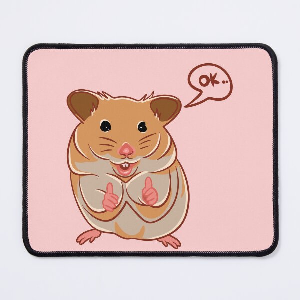 Item preview, Cute Syrian hamster say ok meme designed and sold by nickardi.