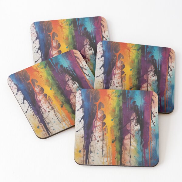 Item preview, Artistic colorful splash spectrum artwork print design  designed and sold by Anshu3813.