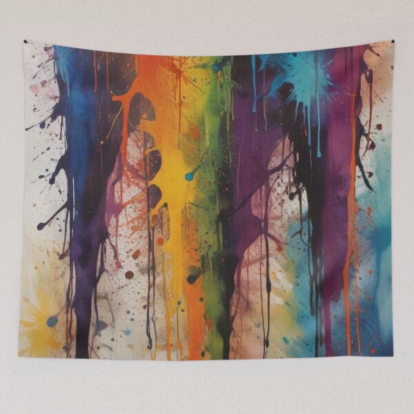 Item preview, Artistic colorful splash spectrum artwork print design  designed and sold by Anshu3813.