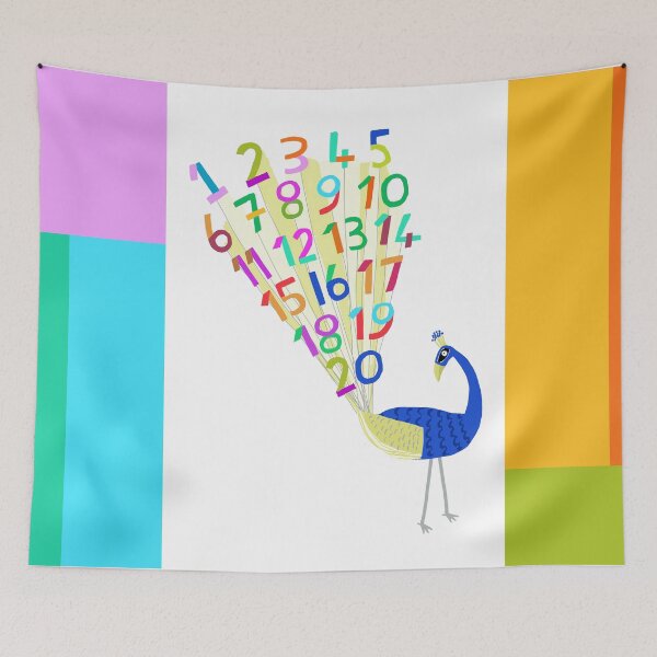 Item preview, Peacock with Plume, Learn to Count 1 to 20 by Carla Daly designed and sold by Carla Daly.