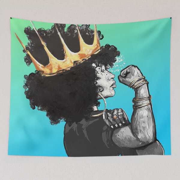 Item preview, Naturally Queen the Riverter TEAL designed and sold by DaCre8iveOne.