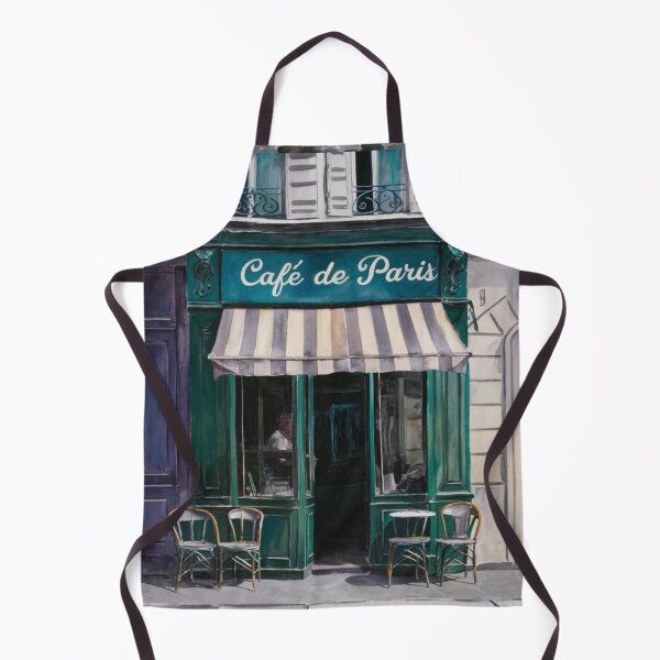 Item preview, Vintage Paris Cafe | Watercolor Painting By Carraann designed and sold by CARRAANN.