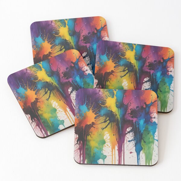 Item preview, Artistic colorful splash spectrum artwork print design designed and sold by Anshu3813.