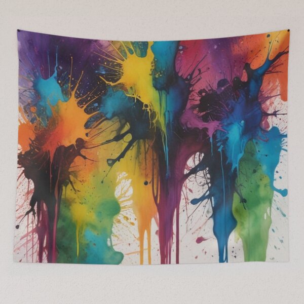 Item preview, Artistic colorful splash spectrum artwork print design designed and sold by Anshu3813.