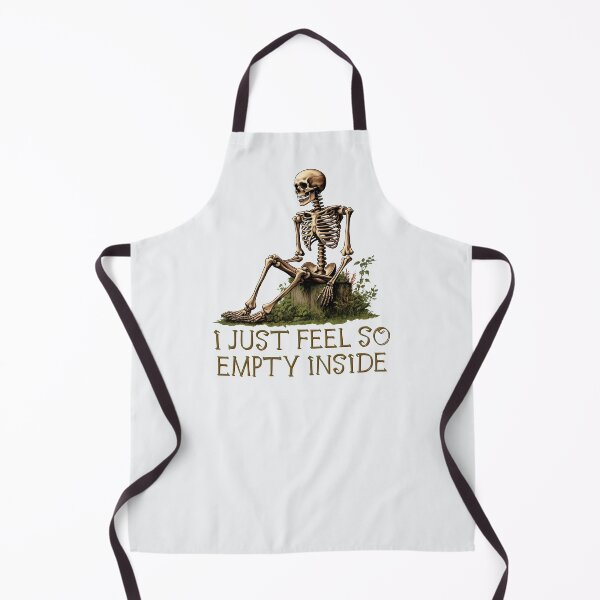 Item preview, I Just Feel So Empty Inside Skeleton | Halloween Angst | Mental Health Meme designed and sold by ASeasonalFlair.
