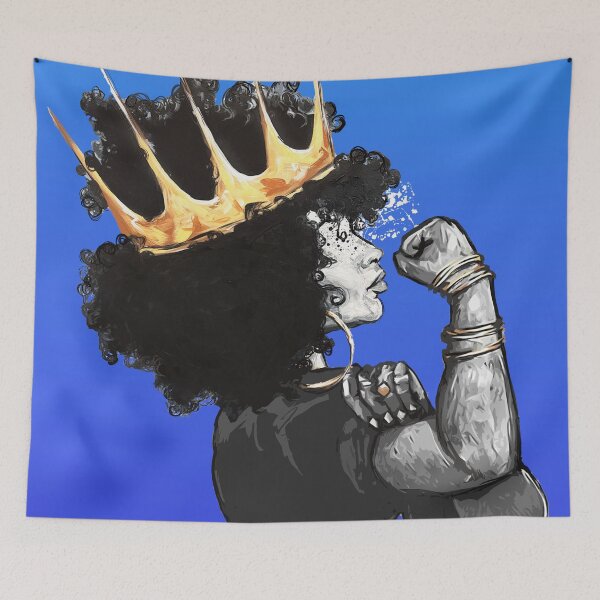Item preview, Naturally Queen the Riverter BLUE designed and sold by DaCre8iveOne.