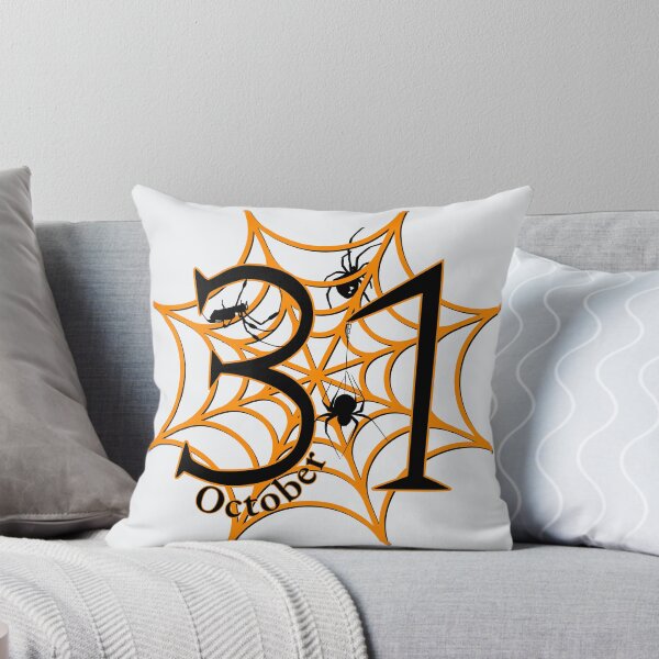 Item preview, October 31st Halloween | Spooky Season Date Design w/ Spiders and Web  designed and sold by ASeasonalFlair.
