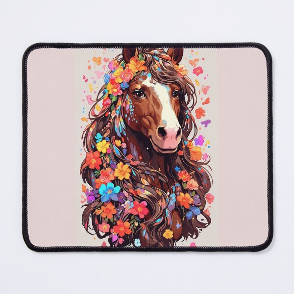 Item preview, Flower clydesdale horse designed and sold by LevCreates.