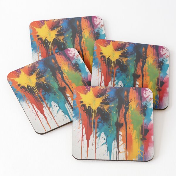 Item preview, Artistic colorful splash spectrum artwork print design designed and sold by Anshu3813.