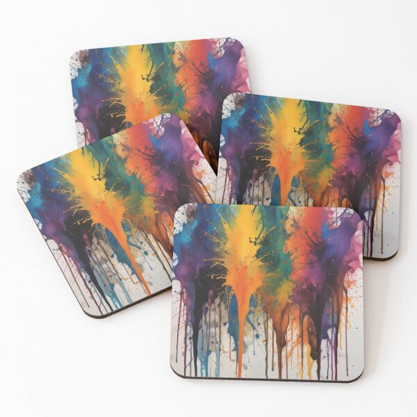 Item preview, Artistic colorful splash spectrum artwork print design designed and sold by Anshu3813.