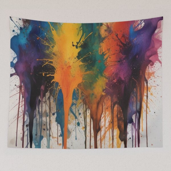 Item preview, Artistic colorful splash spectrum artwork print design designed and sold by Anshu3813.