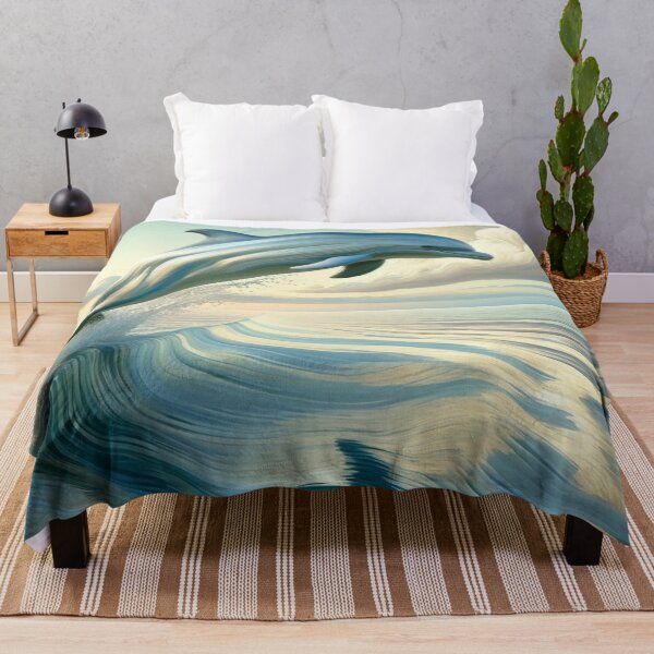 Item preview, Oceanic Grace: Renoir-Inspired Dolphin Leap designed and sold by Suzana Djordjevic.