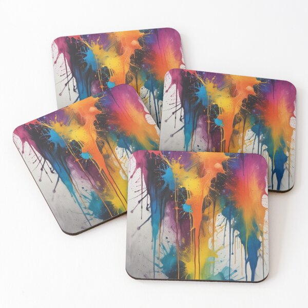 Item preview, Artistic colorful splash spectrum artwork print design  designed and sold by Anshu3813.