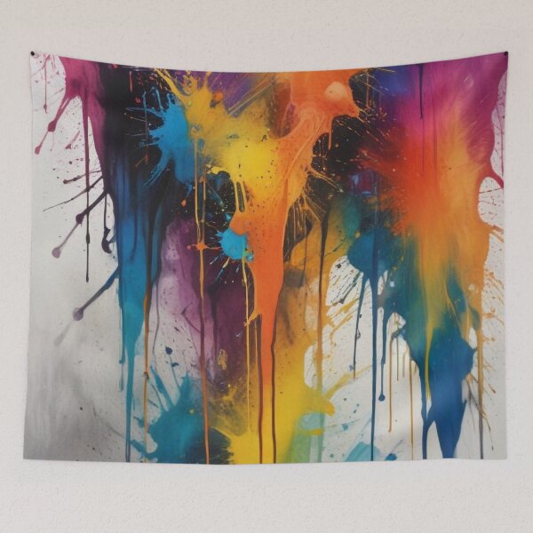 Item preview, Artistic colorful splash spectrum artwork print design  designed and sold by Anshu3813.