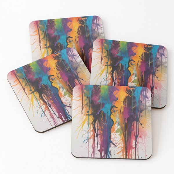 Item preview, Artistic colorful splash spectrum artwork print design  designed and sold by Anshu3813.