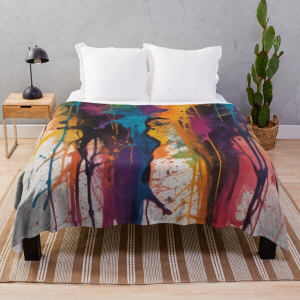 Item preview, Artistic colorful splash spectrum artwork print design  designed and sold by Anshu3813.