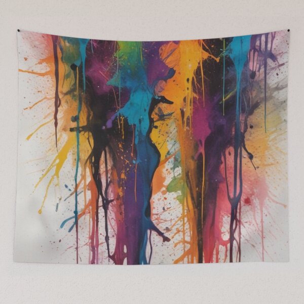 Item preview, Artistic colorful splash spectrum artwork print design  designed and sold by Anshu3813.