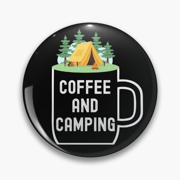 Item preview, Coffee and Camping with Mug, Campfire, Tent, & Trees -Nature designed and sold by elvisg03.