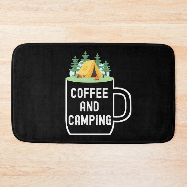 Item preview, Coffee and Camping with Mug, Campfire, Tent, & Trees -Nature designed and sold by elvisg03.