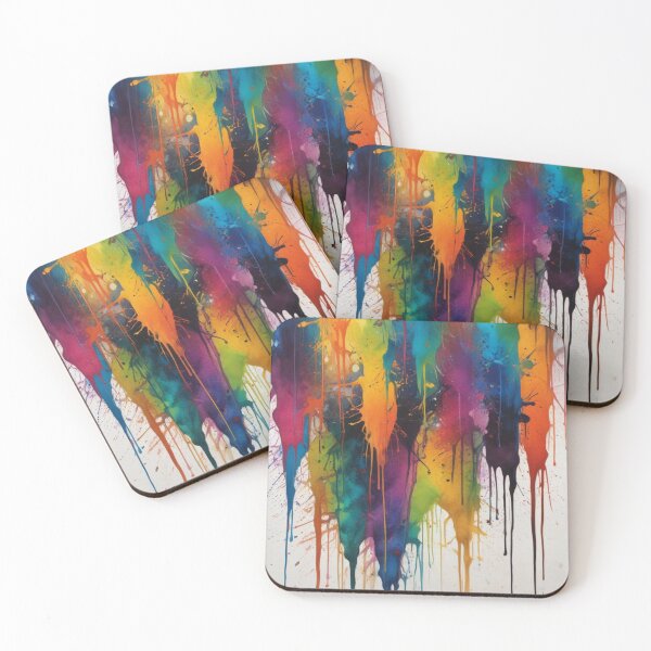 Item preview, Artistic colorful splash spectrum artwork print design  designed and sold by Anshu3813.