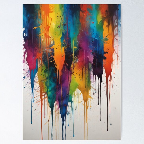 Item preview, Artistic colorful splash spectrum artwork print design designed and sold by Anshu3813.