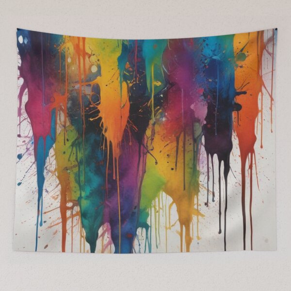 Item preview, Artistic colorful splash spectrum artwork print design  designed and sold by Anshu3813.
