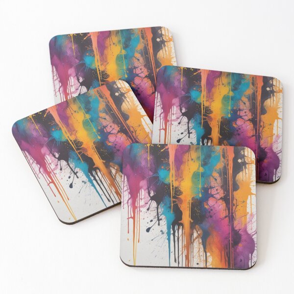 Item preview, Artistic colorful splash spectrum artwork print design  designed and sold by Anshu3813.