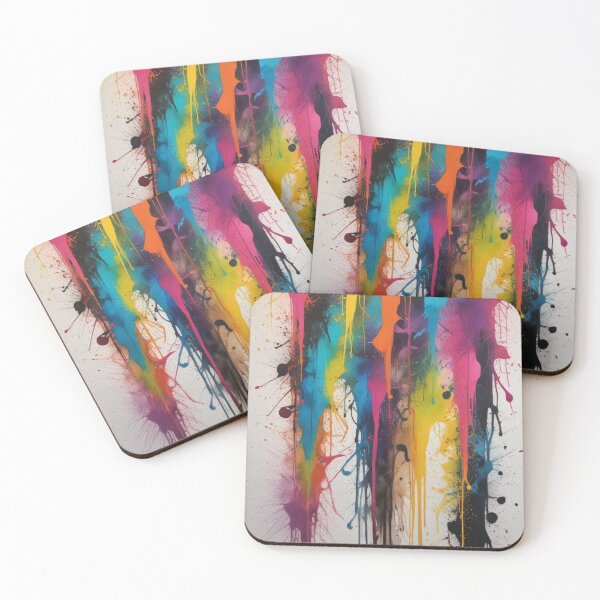 Item preview, Artistic colorful splash spectrum artwork print design  designed and sold by Anshu3813.