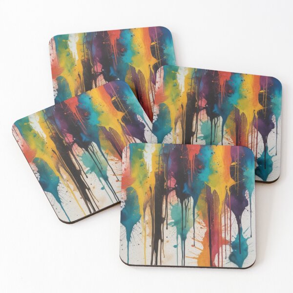 Item preview, Artistic colorful splash spectrum artwork print design  designed and sold by Anshu3813.