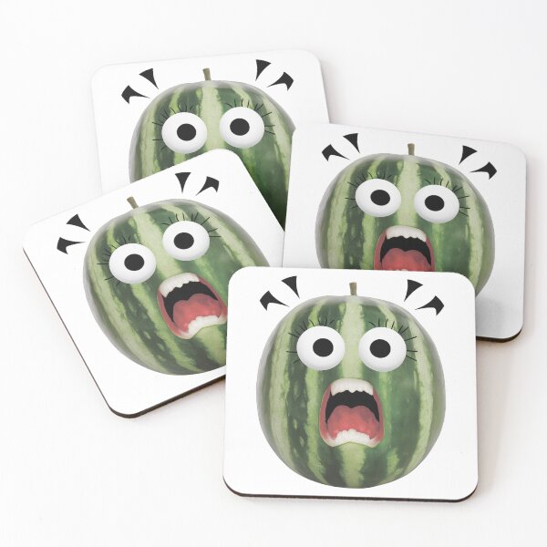 Item preview, Terrified, screaming watermelon with big eyes designed and sold by MagelliShop.