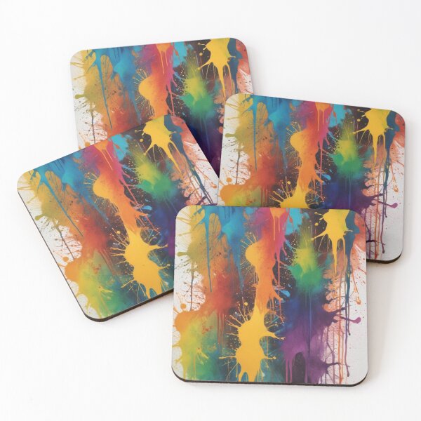 Item preview, Artistic colorful splash spectrum artwork print design  designed and sold by Anshu3813.