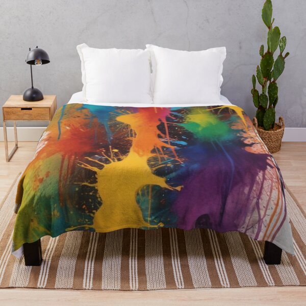 Item preview, Artistic colorful splash spectrum artwork print design  designed and sold by Anshu3813.