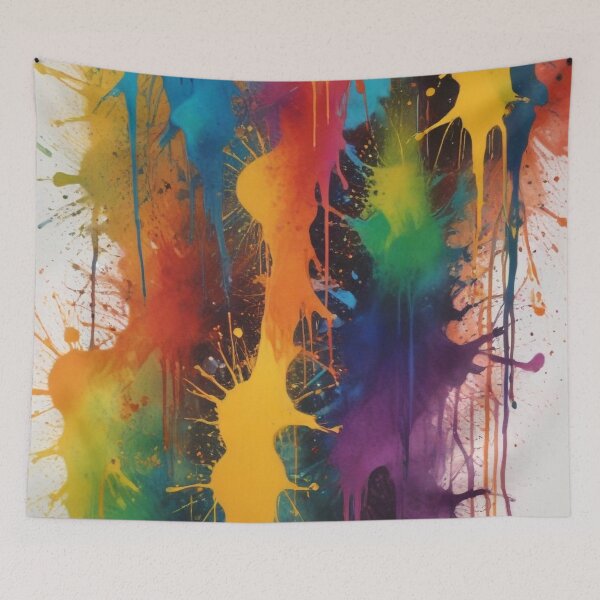 Item preview, Artistic colorful splash spectrum artwork print design  designed and sold by Anshu3813.