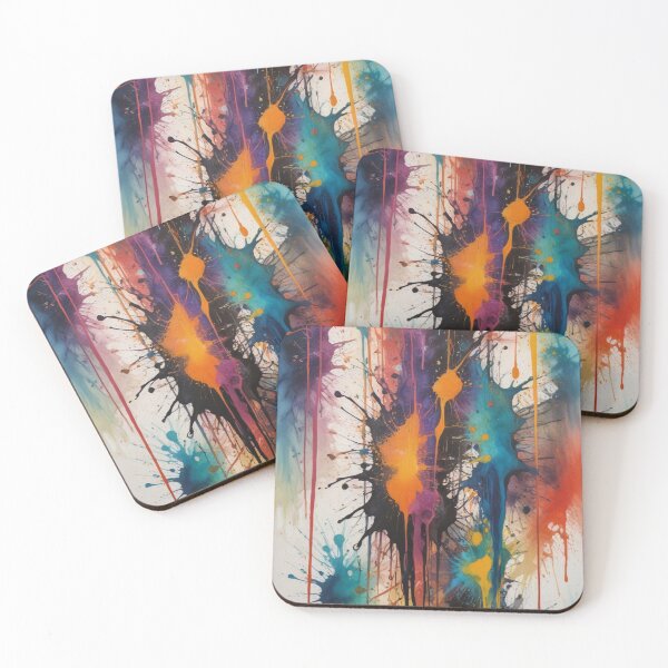 Item preview, Artistic colorful splash spectrum artwork print design  designed and sold by Anshu3813.