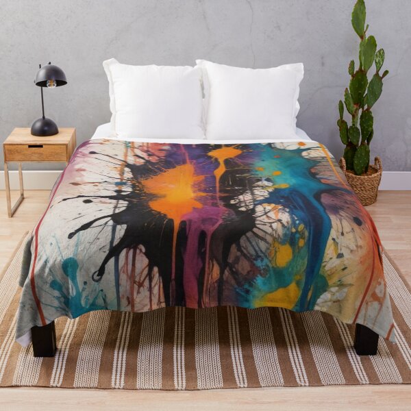 Item preview, Artistic colorful splash spectrum artwork print design  designed and sold by Anshu3813.