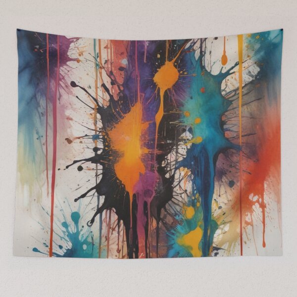 Item preview, Artistic colorful splash spectrum artwork print design  designed and sold by Anshu3813.