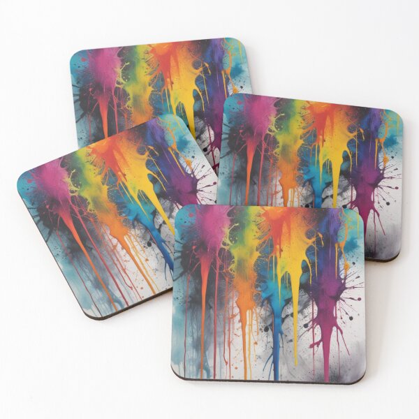 Item preview, Artistic colorful splash spectrum artwork print design  designed and sold by Anshu3813.