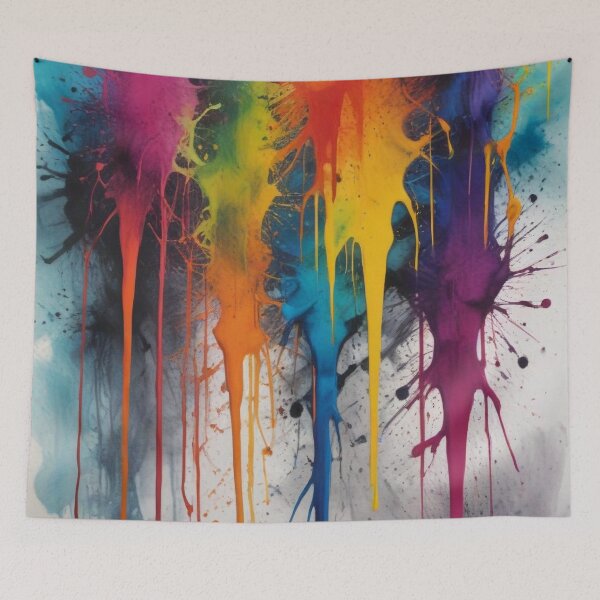 Item preview, Artistic colorful splash spectrum artwork print design  designed and sold by Anshu3813.