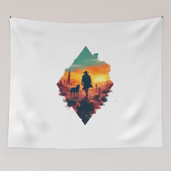 Item preview, Lone Wanderer Ventures the Wasteland - Diamond Frame - Post Apocalyptic designed and sold by Fenay Designs.