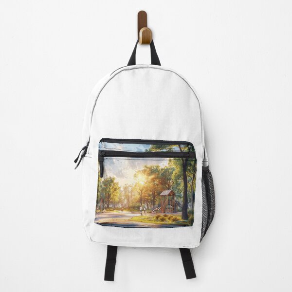 Item preview, Playground Adventure Art Print | Children at Play | Kids on Swings and Slides designed and sold by Mr-whiteBG.
