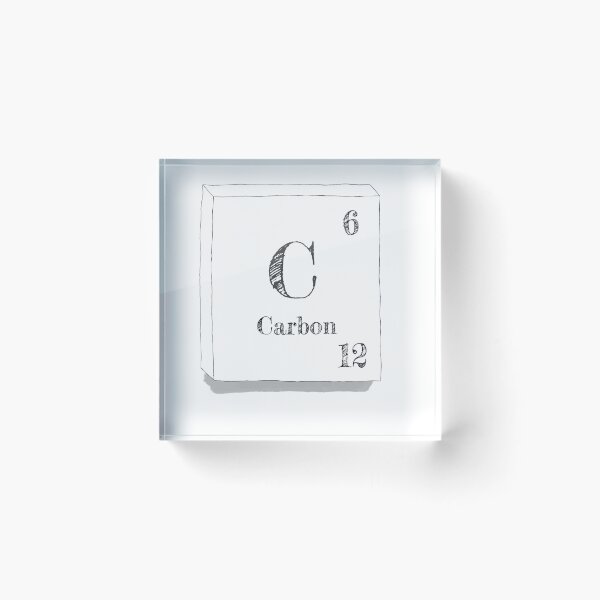 Item preview, Carbon - periodic table tile designed and sold by justNickoli.