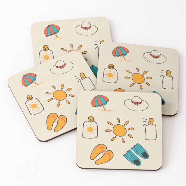 Item preview, Hand drawn beach elements for Summer vacation, travel designed and sold by NataliaVVV.