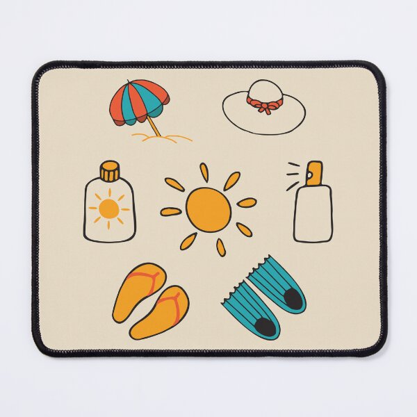 Item preview, Hand drawn beach elements for Summer vacation, travel designed and sold by NataliaVVV.