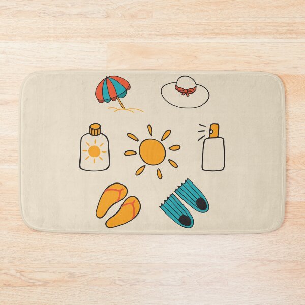 Item preview, Hand drawn beach elements for Summer vacation, travel designed and sold by NataliaVVV.