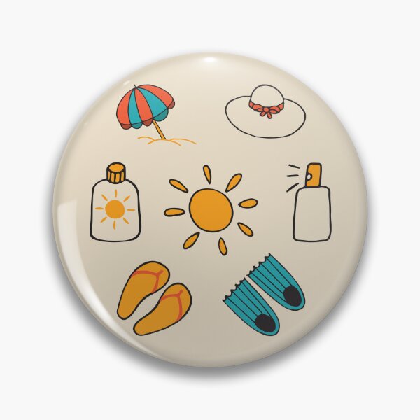 Item preview, Hand drawn beach elements for Summer vacation, travel designed and sold by NataliaVVV.
