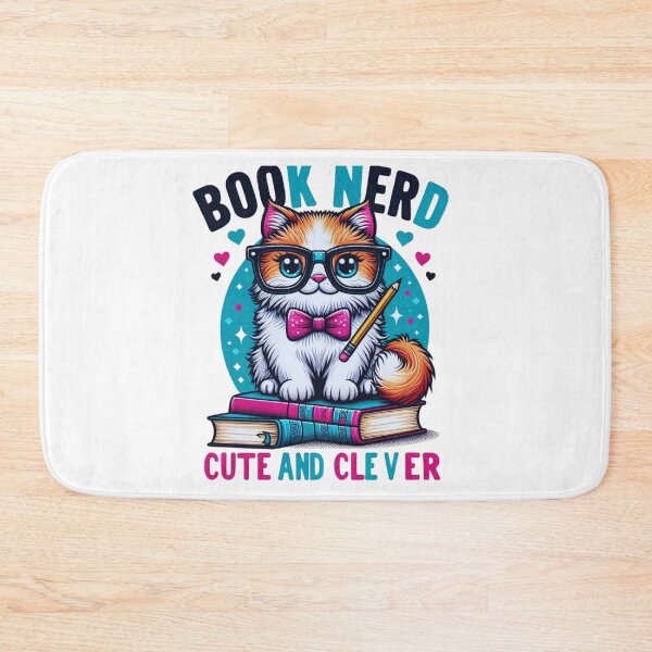 Item preview, Book Nerd Cute Cat designed and sold by KTGim.