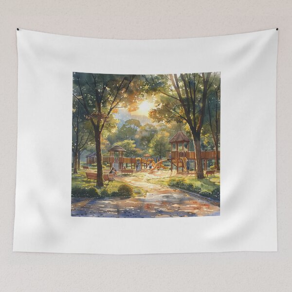Item preview, Children's Playground Art Print designed and sold by Mr-whiteBG.